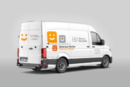 Rotulación de vehículo para isi Obras y Servicios 