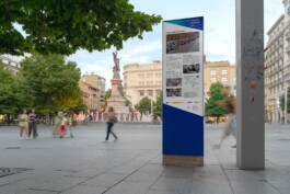 Zaragoza Film Office. Totems mobiliario urbano. 2024
